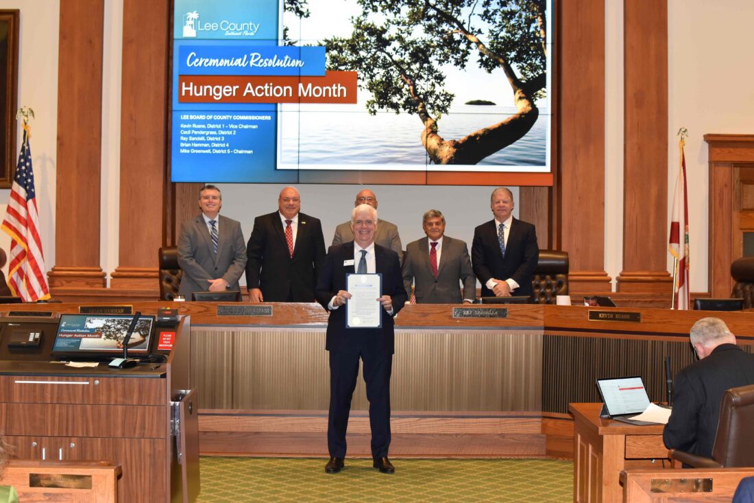 Harry Chapin Food Bank receives proclamation recognizing Hunger Action
